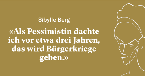 Die Welt retten: Sibylle Berg redet mit Hedwig Richter