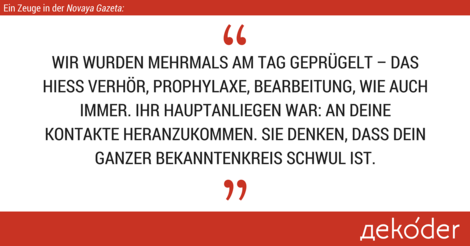 Tschetschenien: Geheime Foltergefängnisse für Homosexuelle