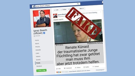 Rechtspopulist verleumdet Künast — Facebook schaut lange zu