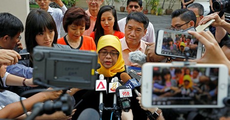 Eine Präsidentin für Singapur - doch ohne Wahl bleibt die Freude aus