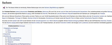 Wie der Absatz über Rassismus aus dem Wikipedia-Eintrag zu Sachsen verschwand