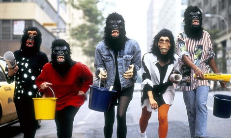Guerrilla Girls in Gorillamasken