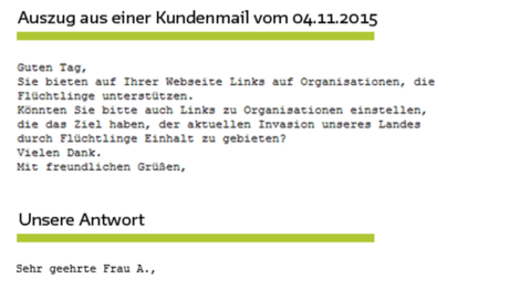 Coole Antwort der GLS-Bank auf Mail "besorgter" Kundin