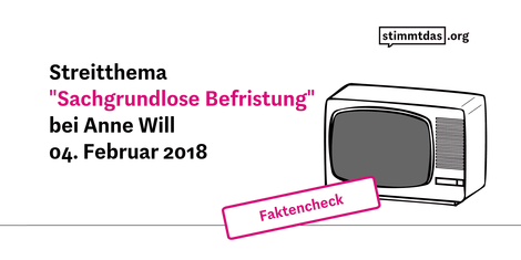 "Wir haben (…) größere (…) Probleme als die sachgrundlose Befristung von Arbeitsverträgen."