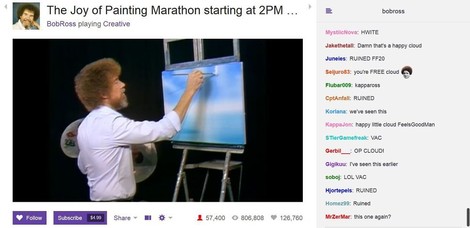 Happy Little Gamers – Bob Ross verzaubert Twitch