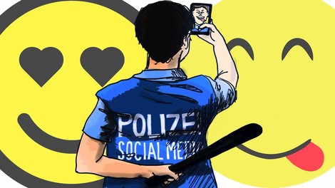 Recht, Gesetz und Twitter: Warum die Polizei in sozialen Medien rumblödelt