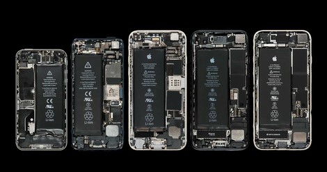 Aufgeschraubt – was steckt in den 15 iPhone-Modellen seit 2007 drin?