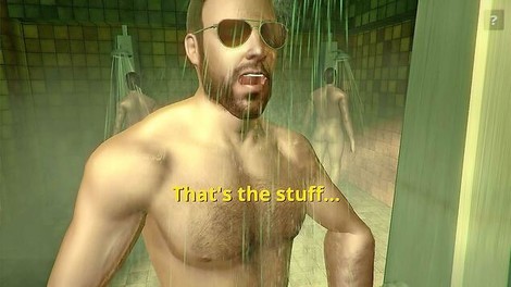 Männer gemeinsam unter der Dusche und andere queere Games