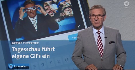 Die Tagesschau steigt ins Gif-Biz ein. 