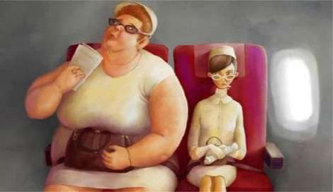 "What it’s like to be that fat person sitting next to you on the plane."