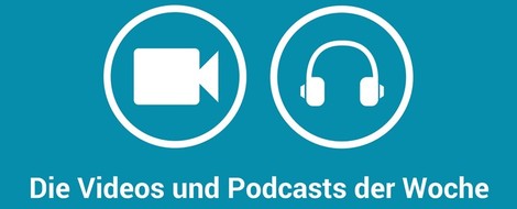 Video- und Podcasttipps im wöchentlichen Newsletter