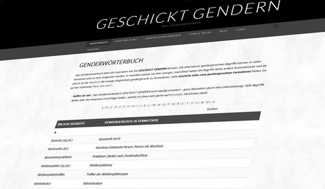 "Geschickt gendern" - ein Werkzeug für geschlechtergerechte Sprache