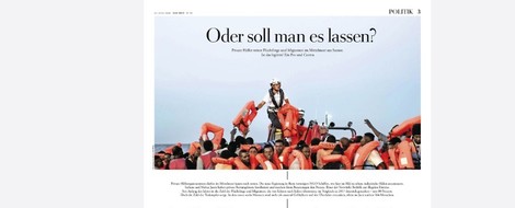 Umstrittenes Pro und Contra zur Seenotrettung: Die Zeit zeigt, wie Krisenkommunikation geht