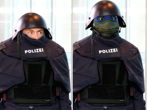 Bayerische Polizei im Darth-Vader-Look