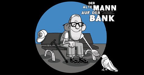 Der alte Mann auf der Bank