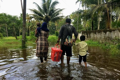 Stürme und Fluten vertreiben mittlerweile Millionen Menschen