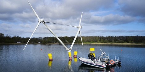 Neue Windkraftanlagen für tiefe Meeresgebiete