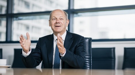 Hier spricht der neue Favorit: Olaf Scholz