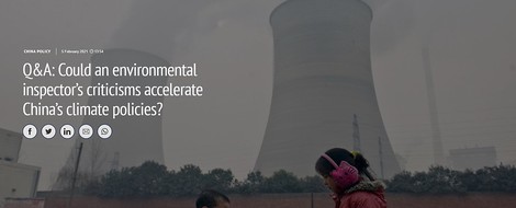 Chinas "Zentrales Umweltinspektionsteam" treibt Dekarbonisierung an