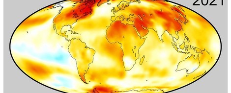 2021 nur sechstwärmstes Jahr seit 1850 ...