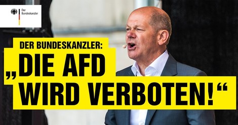 Olaf Scholz-Deepfake kündigt AFD-Verbot an